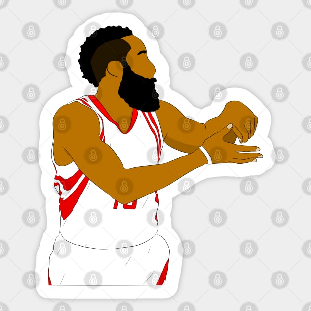 James Harden Sticker by SickSticksCo